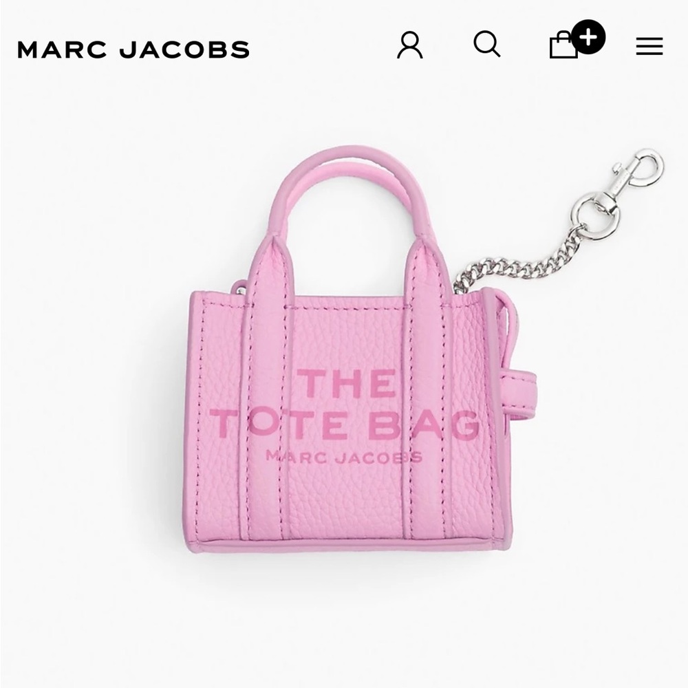 Marc Jacobs Pink Nano Tote Charm